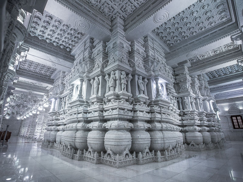 BAPS Atlanta Mandir architecture detail